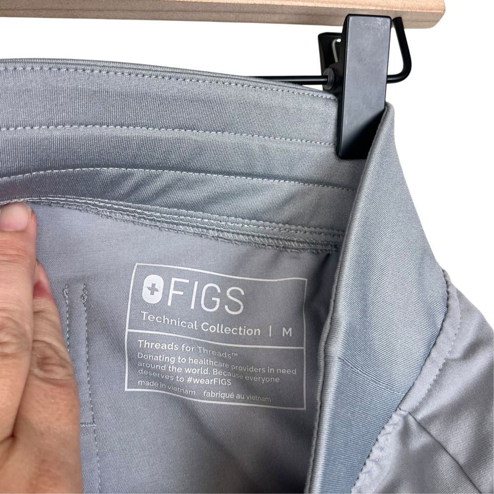 FIGS Zamora Jogger Scrub Pants Womens Medium Gray Technical Collection W18SW2005 - Picture 6 of 11